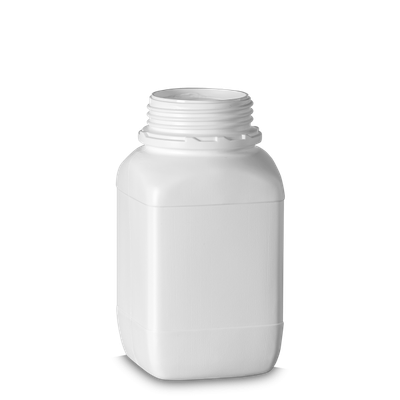 Frasco cuadrado 1500 ml HDPE blanco OV 80 cuadrado