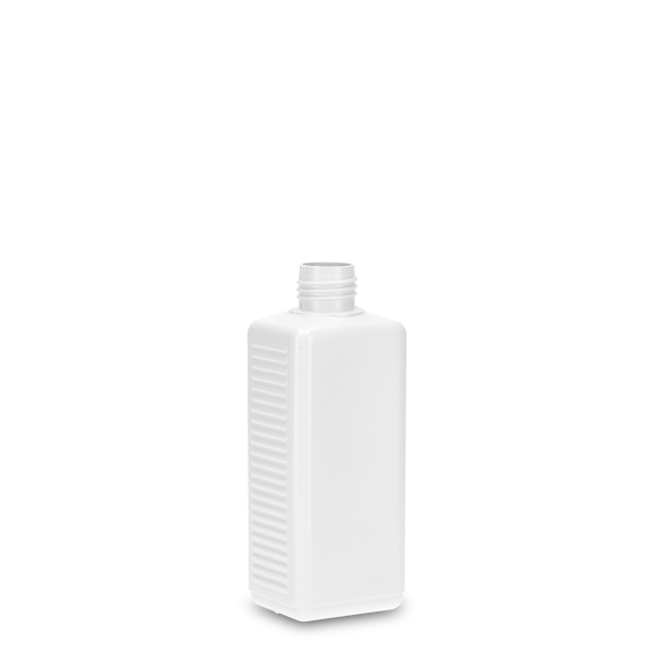 250 ml square bottle HDPE white RD 25 rectangular