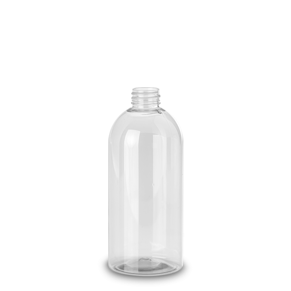 500 ml Boston Round - PET - clear - 28/410