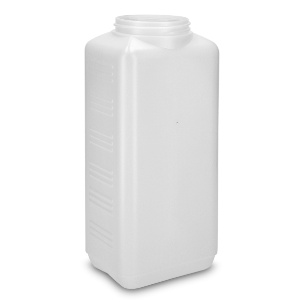 Botella cuadrada 2500 ml HDPE natural RD 80 rectangular