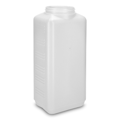 2500 ml square bottle HDPE natural RD 80 rectangular