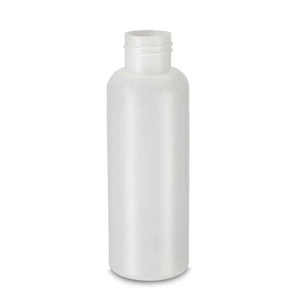 Flaconi rotondi da 100 ml HDPE naturale 24/410 cilindrico