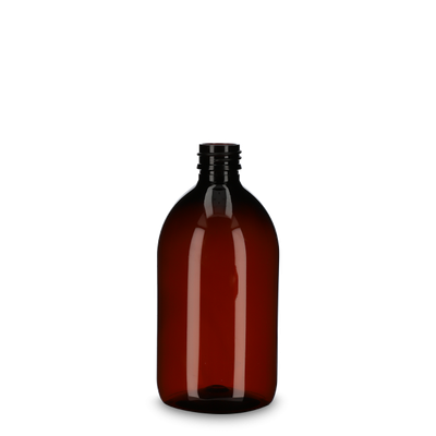 Jarabe farmacéutico de 500 ml - marrón - hilo PP 28