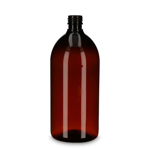 Sciroppo farmaceutico da 1000 ml - marrone - filo PP 28