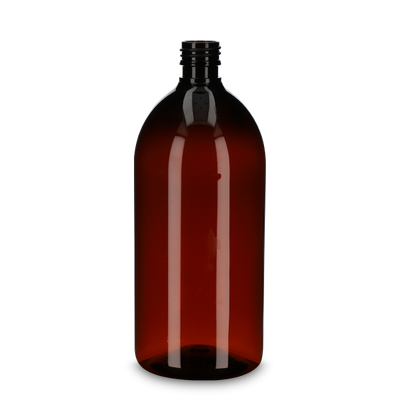 1000 ml Pharma Sirup - braun - PP 28 Gewinde