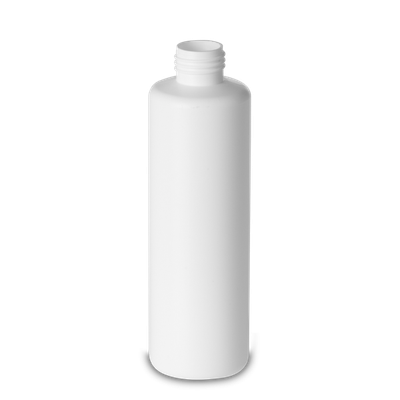 250 ml round bottle HDPE white RD 25 cylindrical