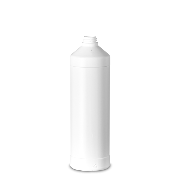 1000 ml round bottle HDPE white RD 28 round