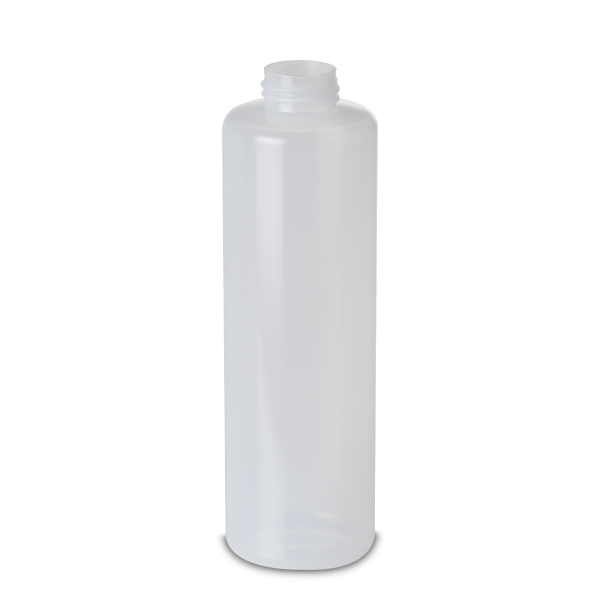 Bottiglia tonda da 500 ml LDPE naturale RD 32 cilindrica