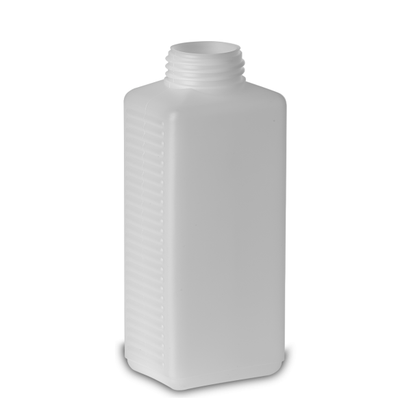 500 ml square bottle HDPE natural RD 40 rectangular