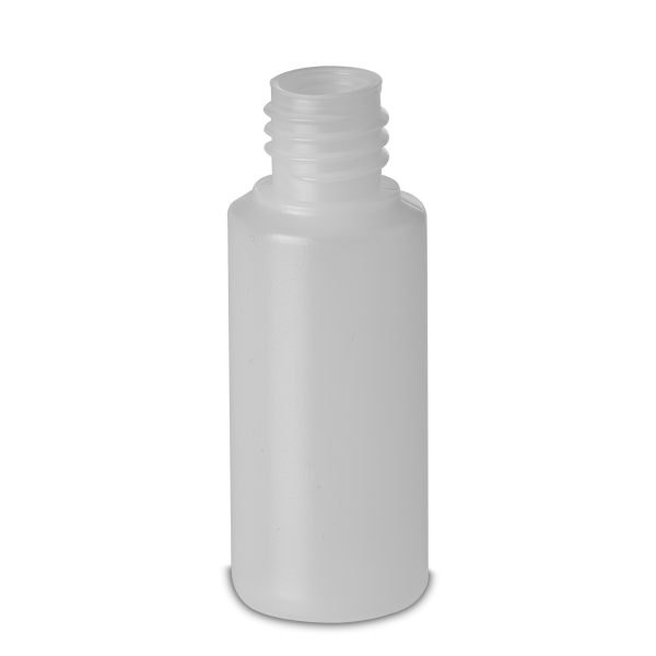 30 ml round bottle HD/LD PE natural RD 18 cylindrical