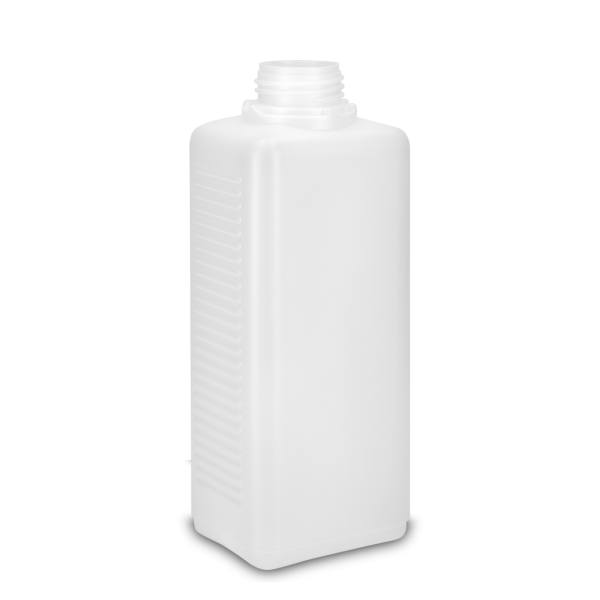 1000 ml square bottle HDPE natural OV 40 rectangular