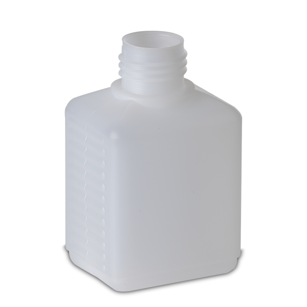 125 ml square bottle HDPE natural RD 25 rectangular