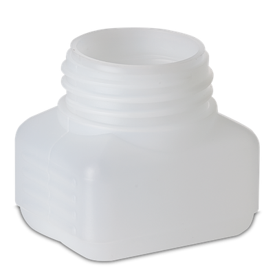 50 ml square bottle HDPE natural RD 40 rectangular