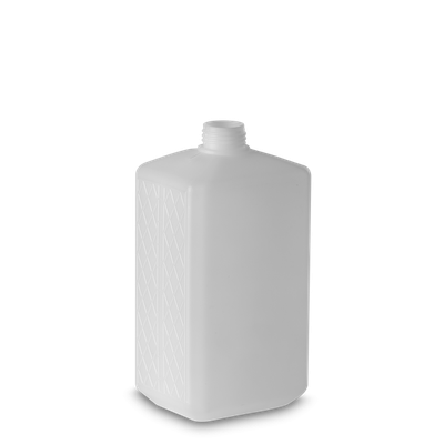 Botella cuadrada 1000 ml HDPE natural RD 28 rectangular