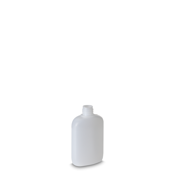 50 ml oval bottle HDPE natural RD 18 oval