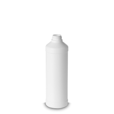 500 ml round bottle HDPE white RD 28 cylindrical