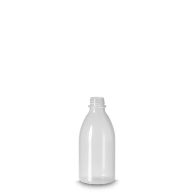 Frasco de laboratorio 100 ml LDPE natural RD 18 redondo