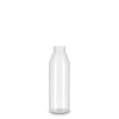 Botella redonda 250 ml LDPE natural RD 32 cilíndrica