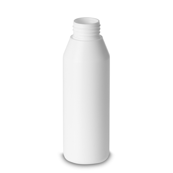 250 ml round bottle HD/LD PE white RD 32 cylindrical