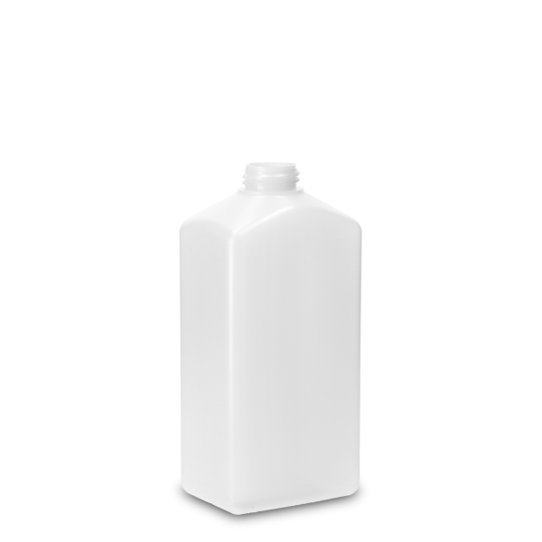 500 ml square bottle HDPE natural RD 28 rectangular