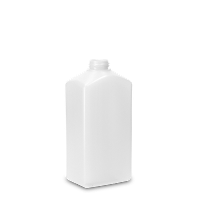 500 ml square bottle HDPE natural RD 28 rectangular