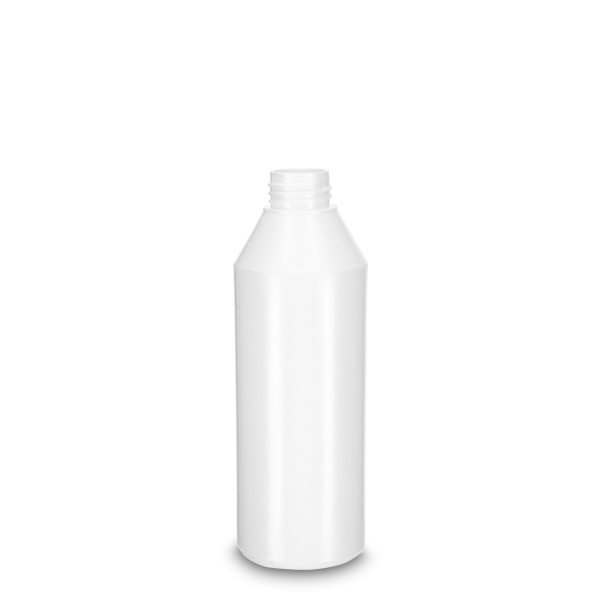 500 ml round bottle LDPE white RD 32 cylindrical