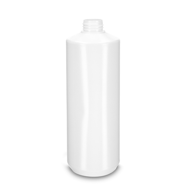 1000 ml round bottle LDPE white RD 32 cylindrical