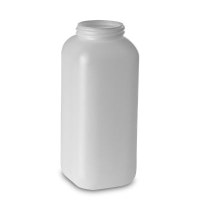1780 ml Chemikalienflasche HDPE natur RD 70 eckig