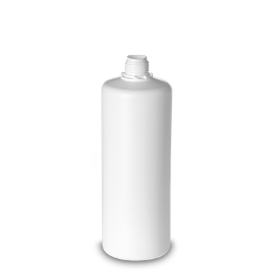 1000 ml round bottle HDPE white OV 28 cylindrical
