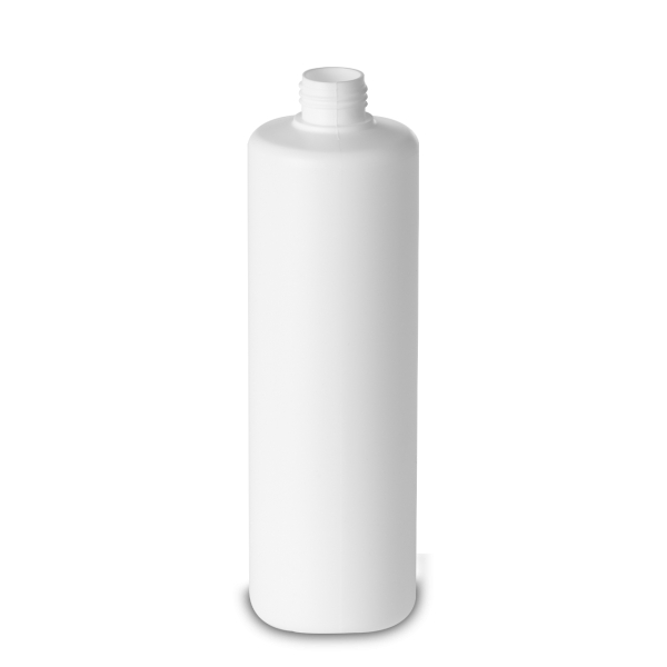 500 ml round bottle HDPE white RD 25 cylindrical