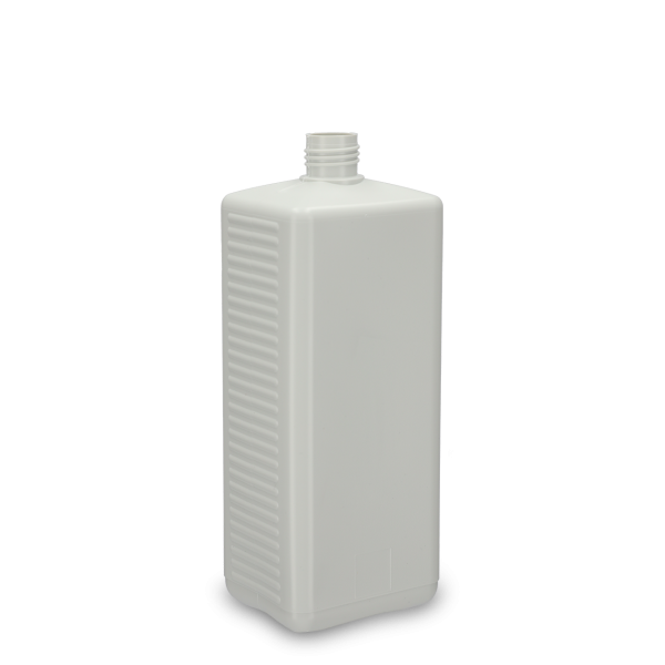 1000 ml square bottle HDPE white RD 25 rectangular