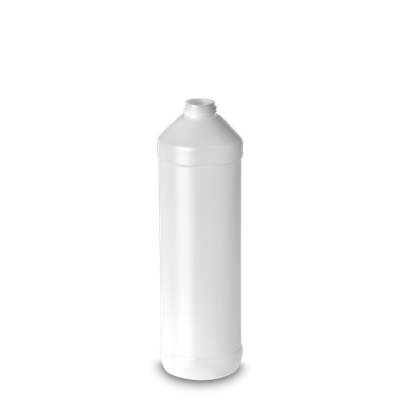 Bottiglia tonda da 750 ml HDPE naturale RD 28 cilindrica