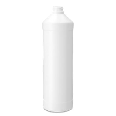 1000 ml Rundflasche HDPE weiß RD 28