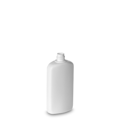 150 ml Ovalflasche HDPE weiß RD 18 oval