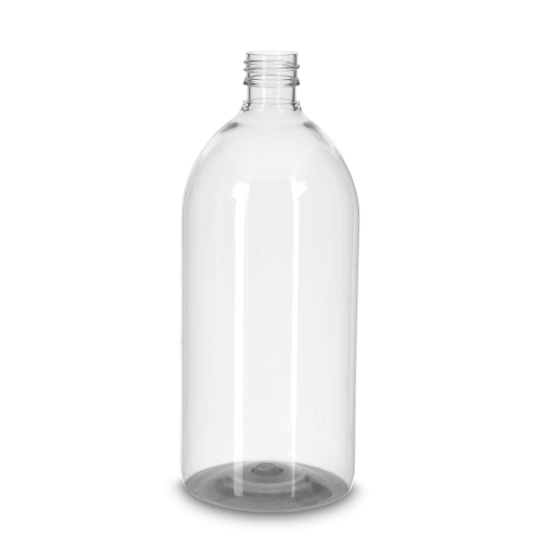 1000 ml pharmaceutical syrup - clear - PP 28 thread