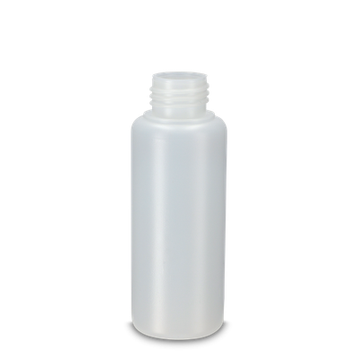 100 ml round bottle HDPE natural RD 25 cylindrical