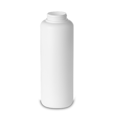 1000 ml Rundflasche HDPE weiß RD 50 zylindrisch