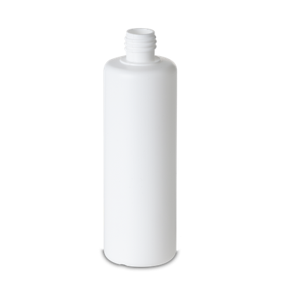 Botella redonda 125 ml HDPE blanco RD 18 cilíndrico