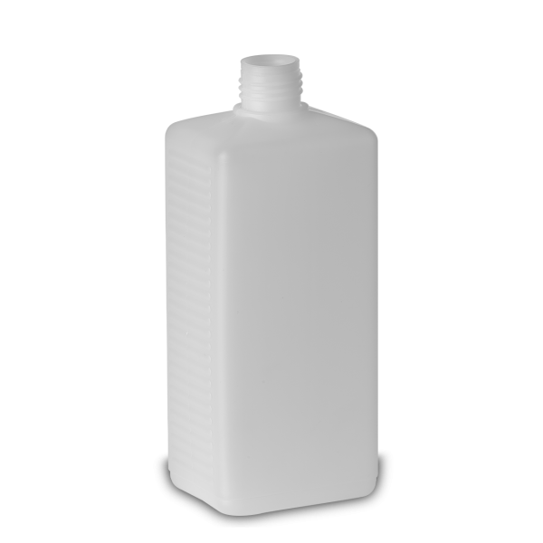500 ml square bottle HDPE natural RD 25 rectangular