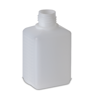 150 ml square bottle HDPE natural RD 25 rectangular