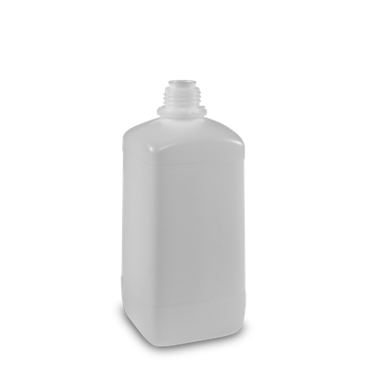 Frasco cuadrado 1000 ml HDPE natural OV 32 cuadrado