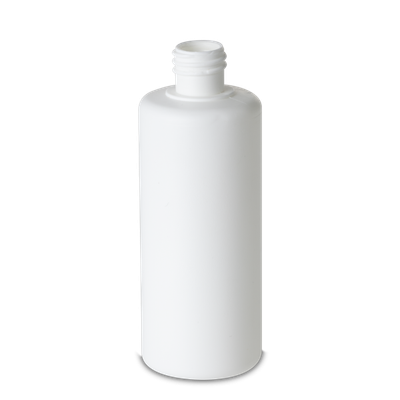 100 ml Rundflasche HDPE weiß RD 18 zylindrisch