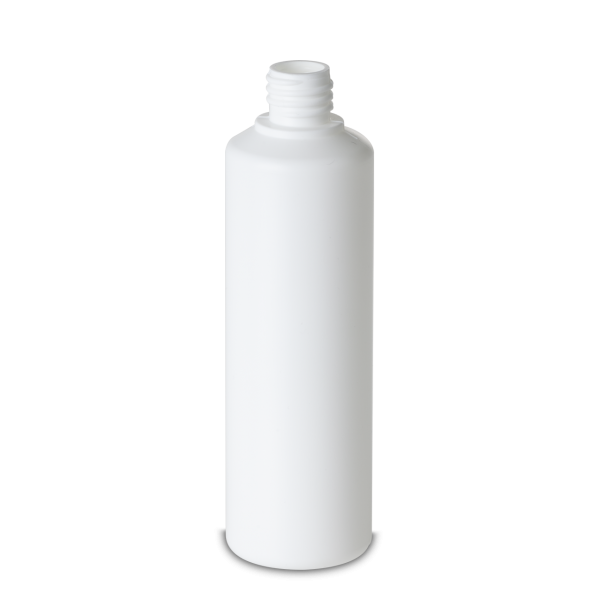 125 ml round bottle HDPE white RD 18 cylindrical