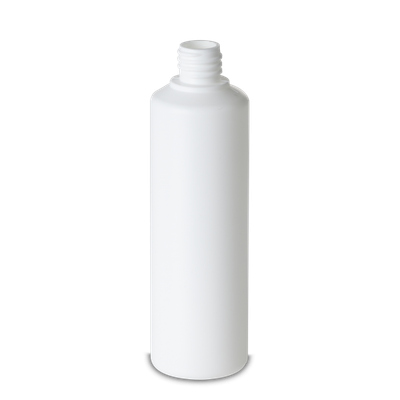 125 ml round bottle HDPE white RD 18 cylindrical