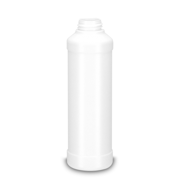 250 ml round bottle HDPE white RD 28 cylindrical