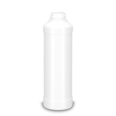 250 ml round bottle HDPE white RD 28 cylindrical