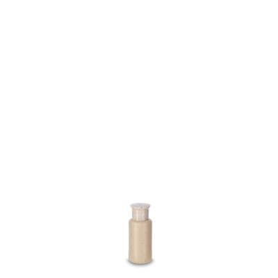 Flacon rond de 30 ml - paille de blé - avec bouchon à vis - poids 18/410