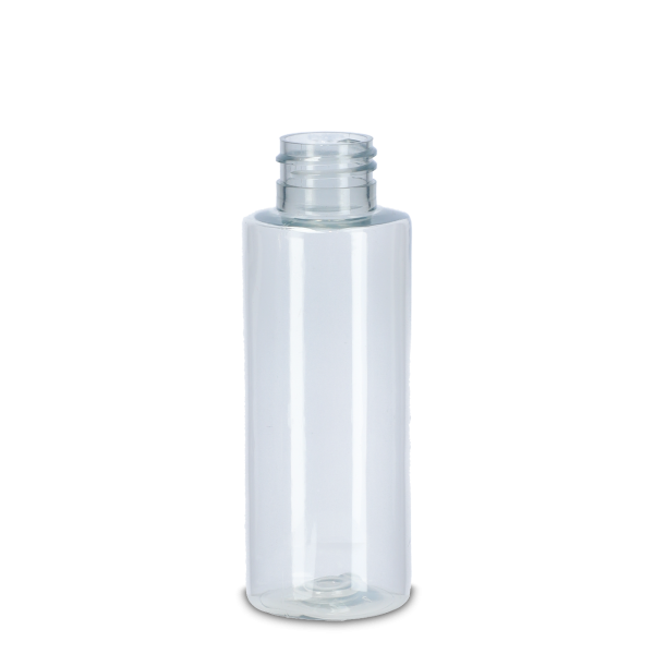 Flacon rond 100 ml rPET naturel 24/410 cylindrique