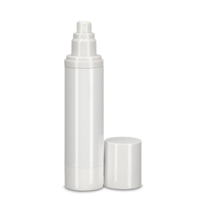 Dispensador airless de 100 ml con tapón - blanco
