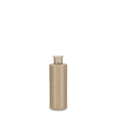 Bottiglia tonda da 50 ml - paglia di grano - comprensiva di tappo a vite - peso 18/410